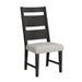 Jemma - Wood Back Dining Side Chair (Set of 2) - Dark Espresso / Beige Linen - Stylish Home Furniture