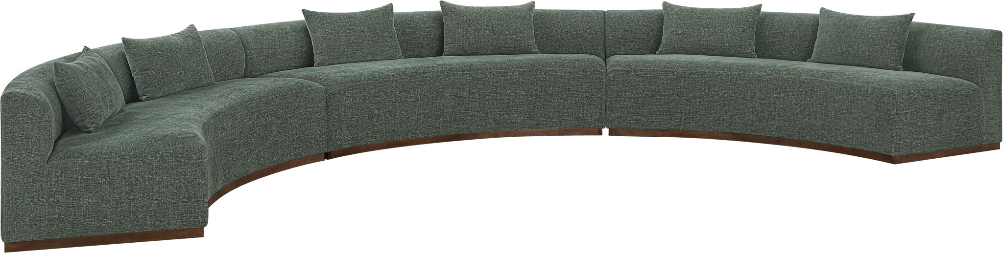 Avanti - Chenille Fabric Upholstered 3 Piece Modular Sectional - Stylish Home Furniture