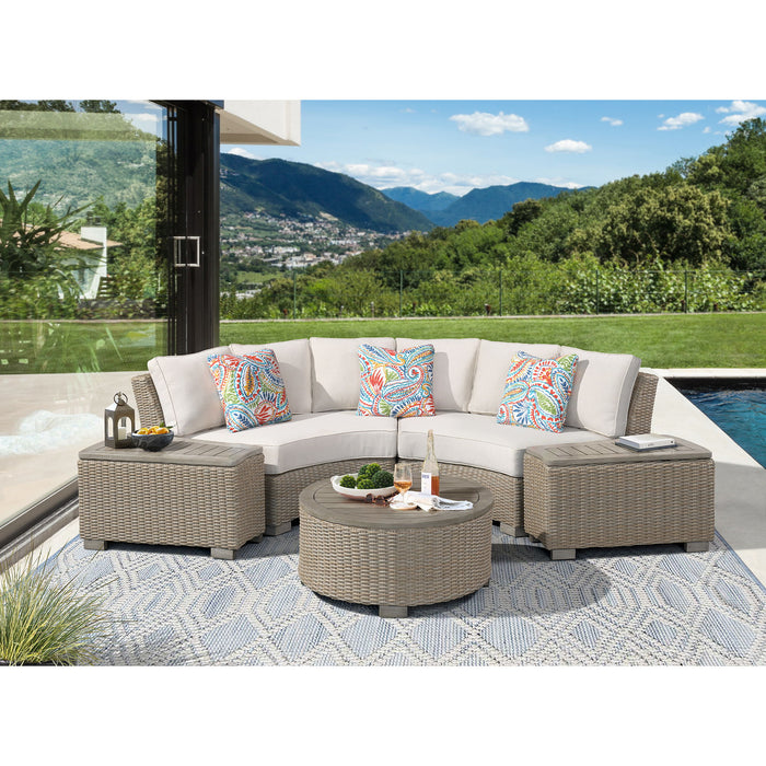Ollie - Round Coffee Table - Tan - Stylish Home Furniture