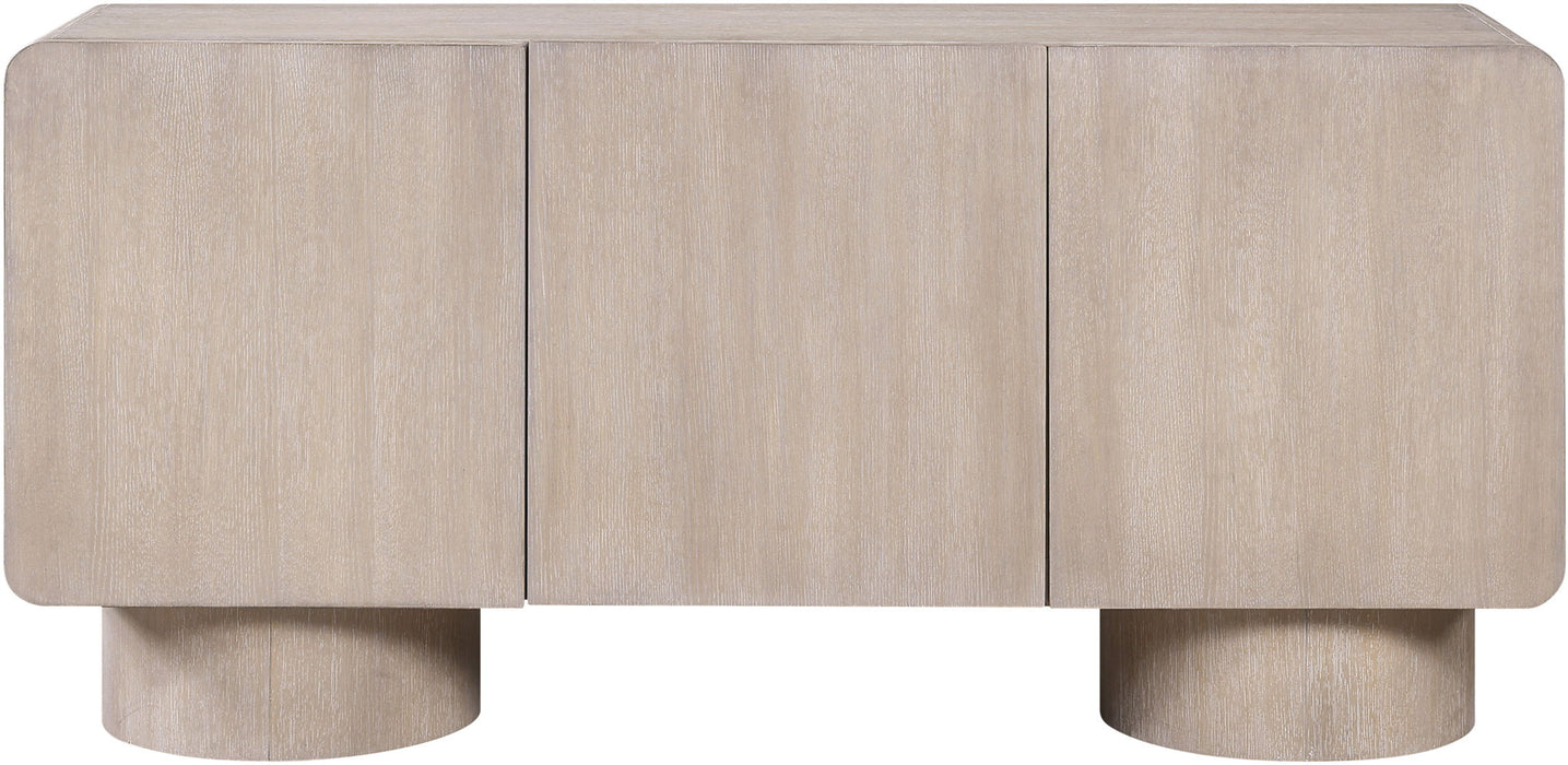 Adagio - Solid Wood And Oak Veneer Sideboard / Buffet - Natural