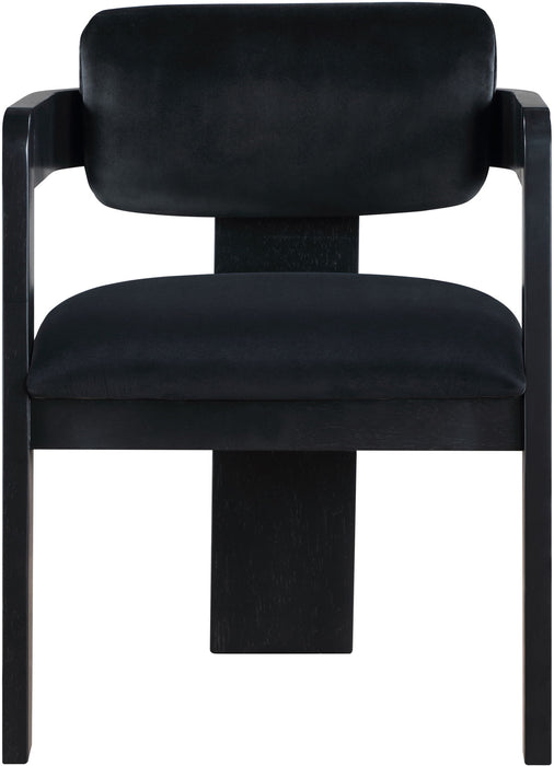 Sacha - Velvet Dining Chair With Black Base (Set of 2)