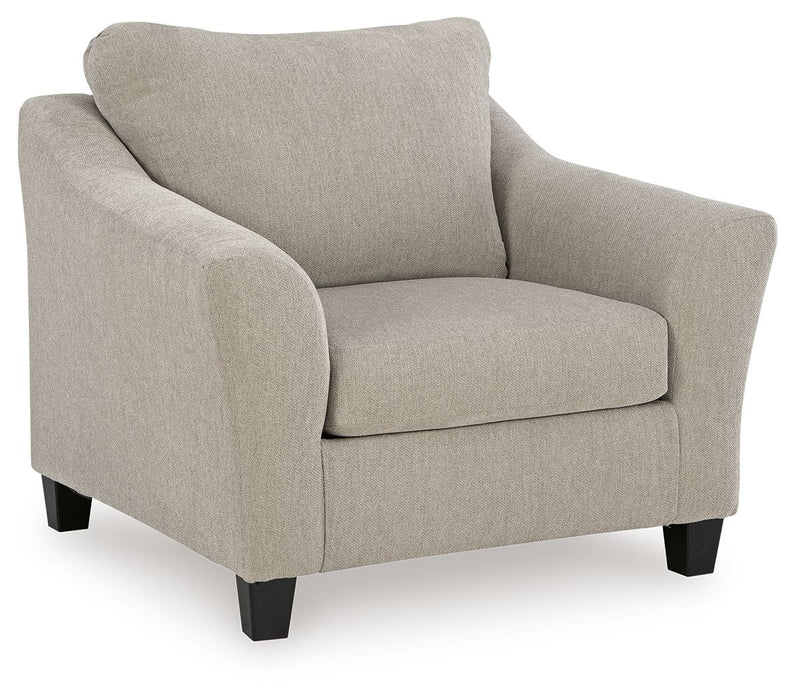 Willarae - 2 Pc. - Chair And A Half, Ottoman - Taupe - Stylish Home Furniture