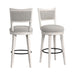 Rogen Rustic - Swivel Bar Stool (Set of 2) - Rustic White - Stylish Home Furniture