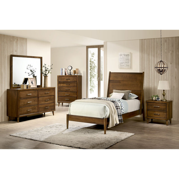 Malibu - 5-Drawer Chest - Walnut - Stylish Home Furniture