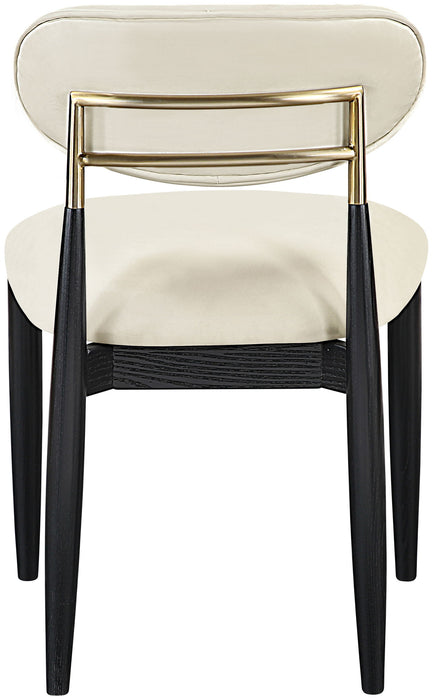 Riccio - Dining Side Chair (Set of 2) - Black And Gold Frame