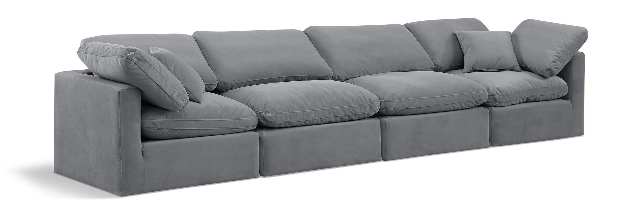 Indulge - Velvet 4 Seat Modular Sofa