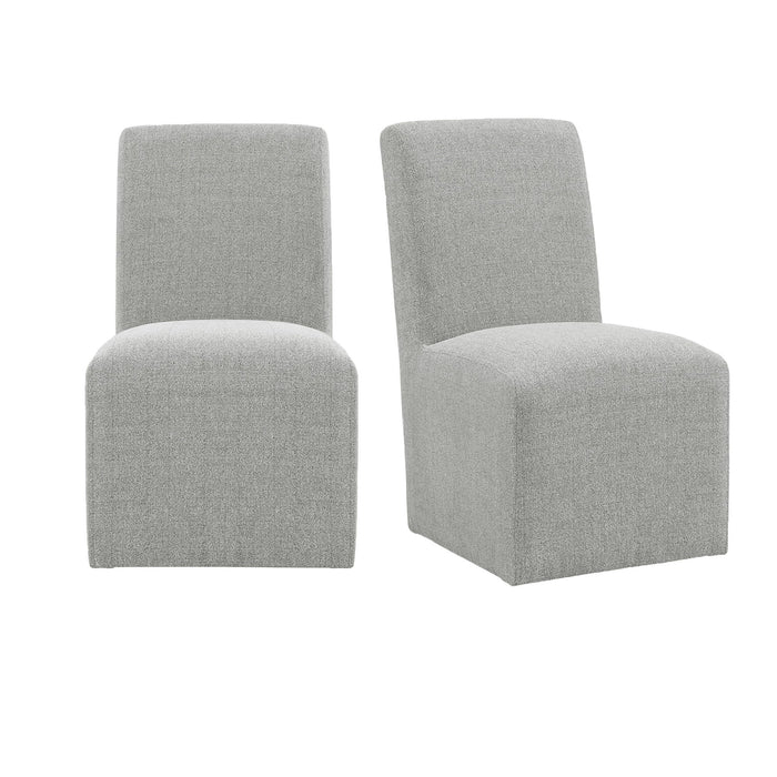 Nero - Upholstered Side Chair (Set of 2) - Gray - Stylish Home Furniture