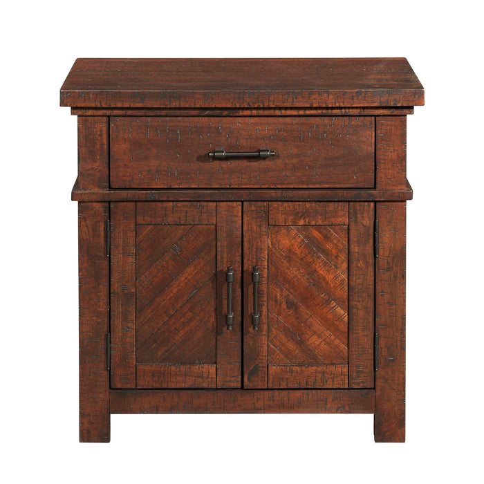 Jax - Nightstand - Walnut - Stylish Home Furniture