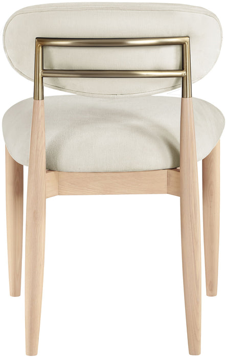 Riccio - Fabric Dining Side Chair (Set of 2) - Natural Frame