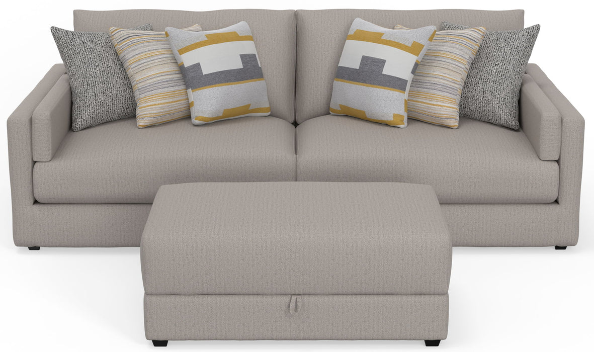 Trevor - Extra Deep Oversized Sofa With Included Storage Cocktail Ottoman