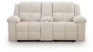 Orlen - Double Reclining Loveseat With Console - Winter - Stylish Home Furniture