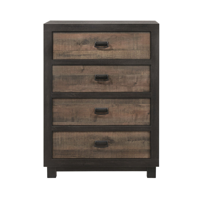 Harlington - 4-Drawer Chest - Dark Chocolate - Stylish Home Furniture