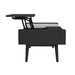 Lanette - Coffee Table With White Marble And Lift-Top - Black - Stylish Home Furniture