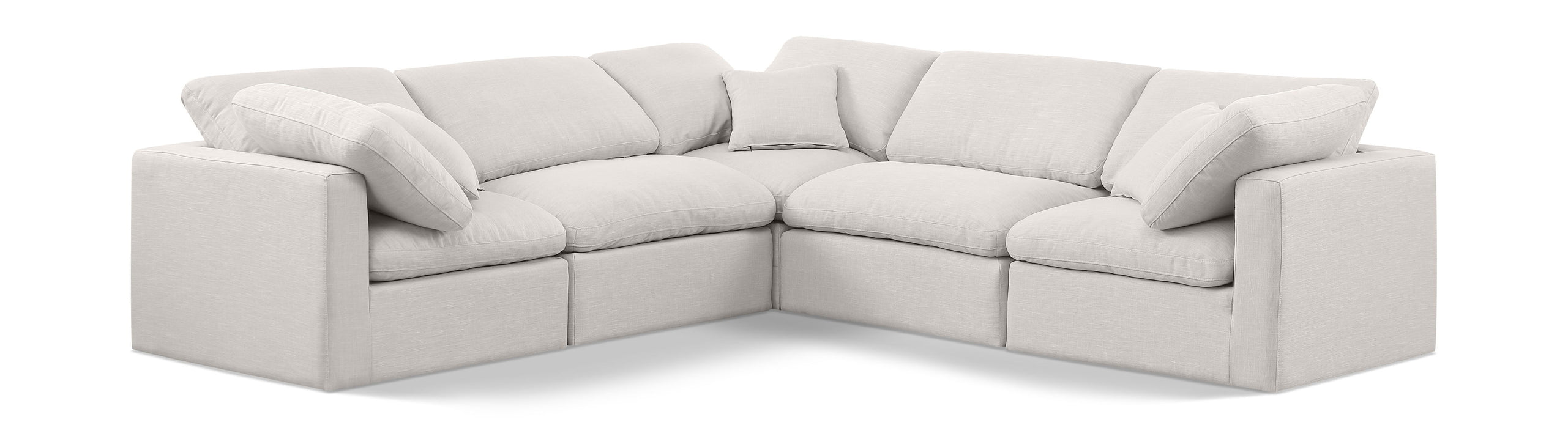 Indulge - Linen 5 Piece Modular Corner Sectional