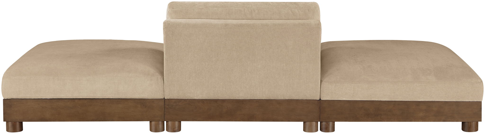 Turin - Chenille Fabric Upholstered Modular Sectional - Beige