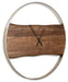 Panchali - Wall Clock - Brown / Silver Finish - Stylish Home Furniture