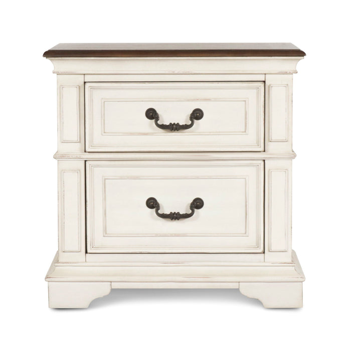 Anastasia - Nightstand - Antique White - Stylish Home Furniture
