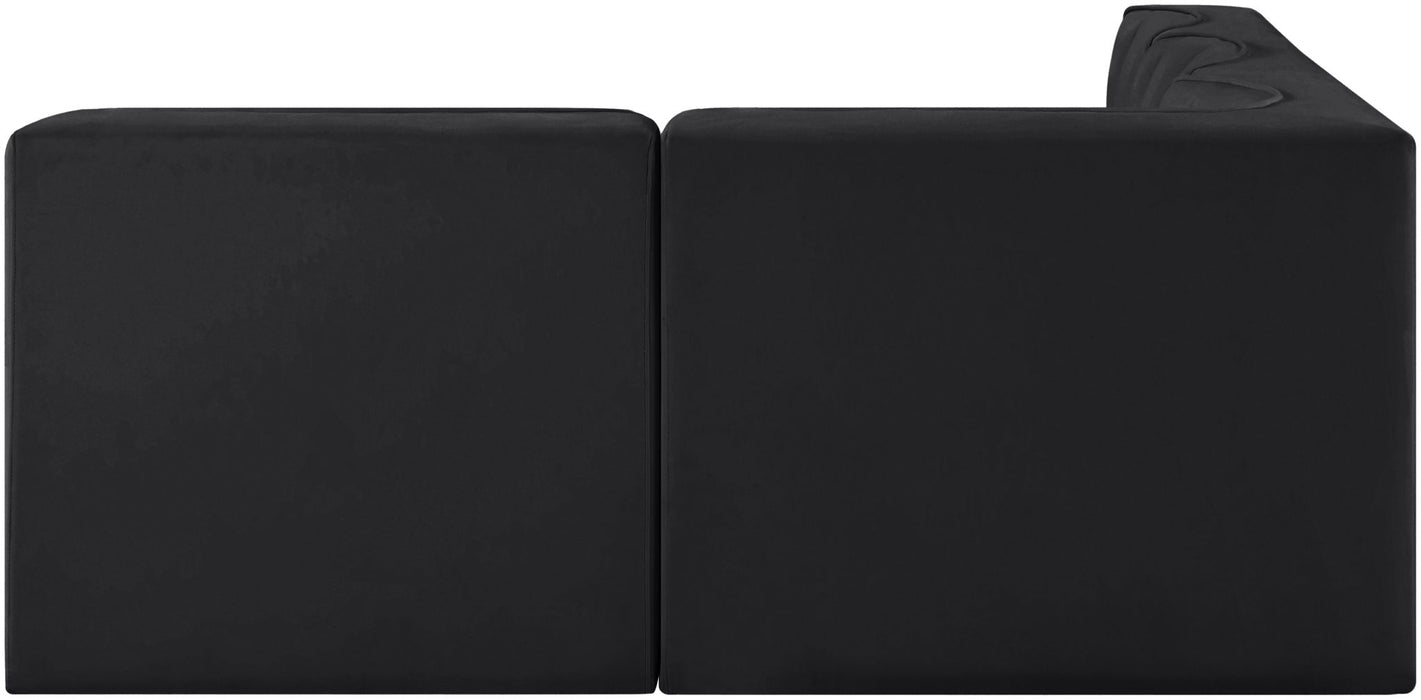 Rummi - Armless Velvet Performance Fabric Upholstered 4 Piece Modular Sectional - Stylish Home Furniture