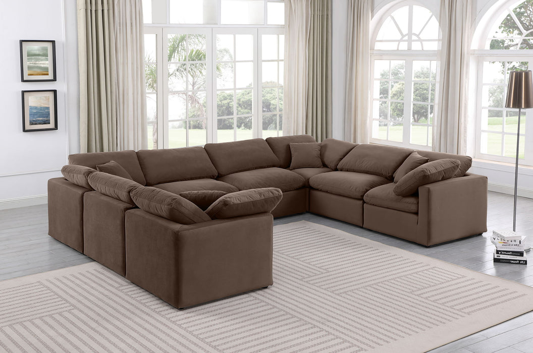 Indulge - Velvet 8 Piece Modular Sectional - Stylish Home Furniture