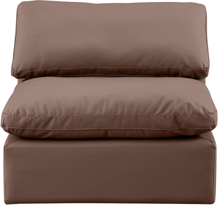 Indulge - Faux Leather Armless Chair - Stylish Home Furniture