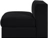 Rummi - Velvet Performance Fabric Upholstered Modular Armless Chair - Stylish Home Furniture
