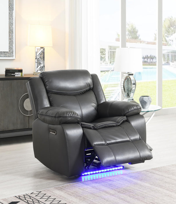 U101 - Power Reclining Chair With LED Light - Gray
