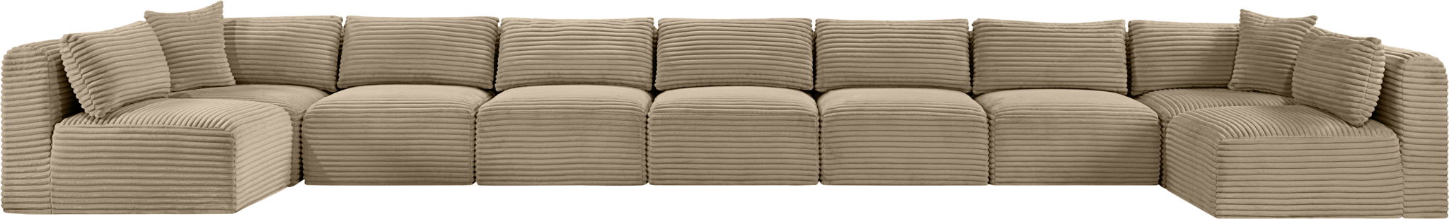 Shaggy - Fabric 9 Piece Modular Sectional