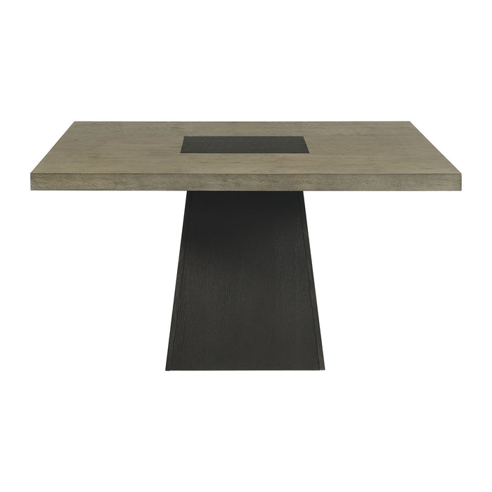 Jemma - Square Dining Table - Gray / Dark Espresso - Stylish Home Furniture