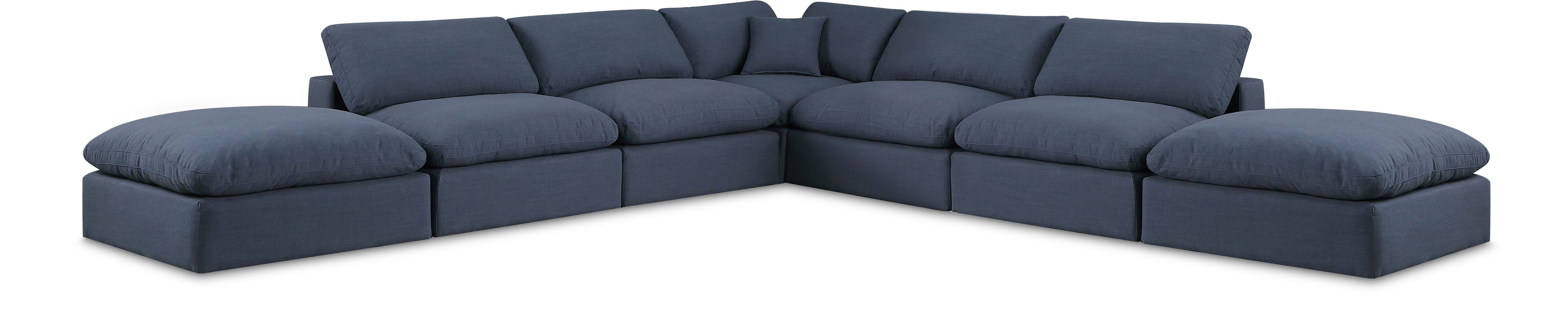 Comfy - 7 Piece Linen Modular Corner Sectional
