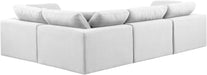 Comfy - 4 Piece Linen Fabric Modular Sectional - Stylish Home Furniture
