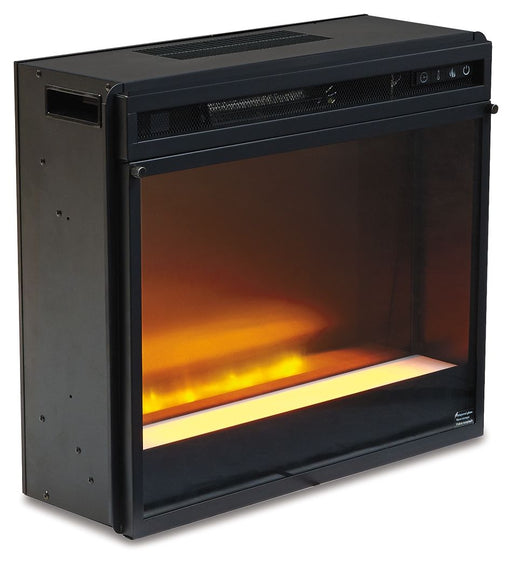 Entertainment Accessories - Fireplace Insert Glass/Stone - Black - Stylish Home Furniture