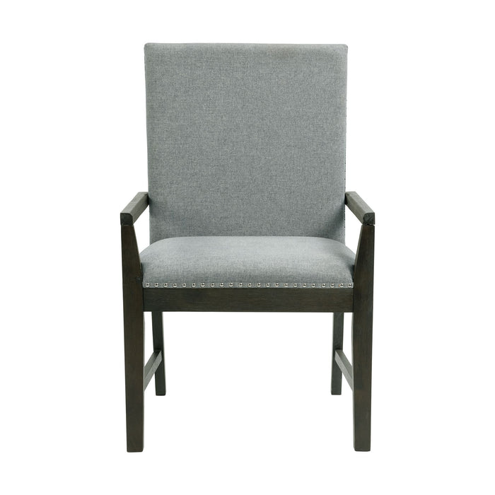 Donovan - Standard Height Arm Chair (Set of 2) - Gray - Stylish Home Furniture