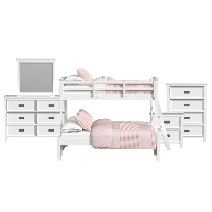 Hampton Kids - Bunk With Ladder Bedroom Set - Stylish Home Furniture
