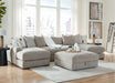 Aslan Court - Sectional With Ottoman Set - Stylish Home Furniture