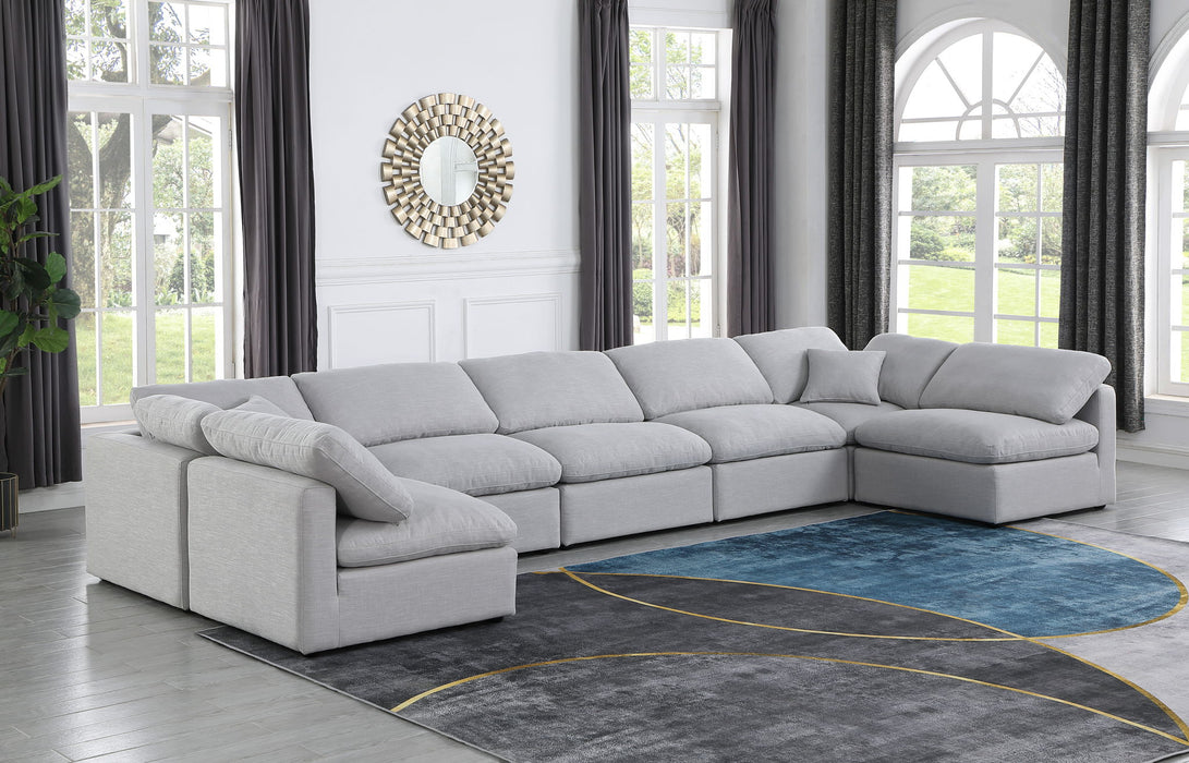 Indulge - Linen 7 Piece Modular U-Shaped Sectional - Stylish Home Furniture