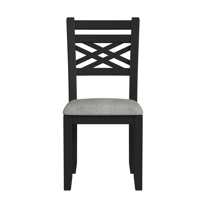 Brooks - 6 Piece Dining Set With Table, 4 Wood Back And Upholstered Seat Chairs, And Bench - Stylish Home Furniture