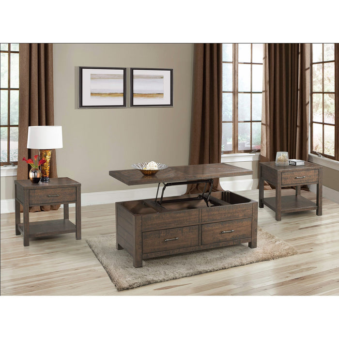 Jax - End Table - Dark Walnut - Stylish Home Furniture