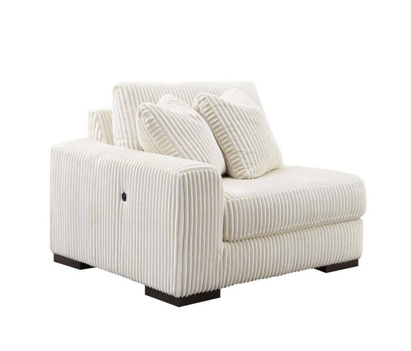 U244 - 6 Piece Living Room Set (2 Armless Chairs, 1 Console, 1 Right Chaise, 1 LAF, 1 Wedge) - White - Stylish Home Furniture