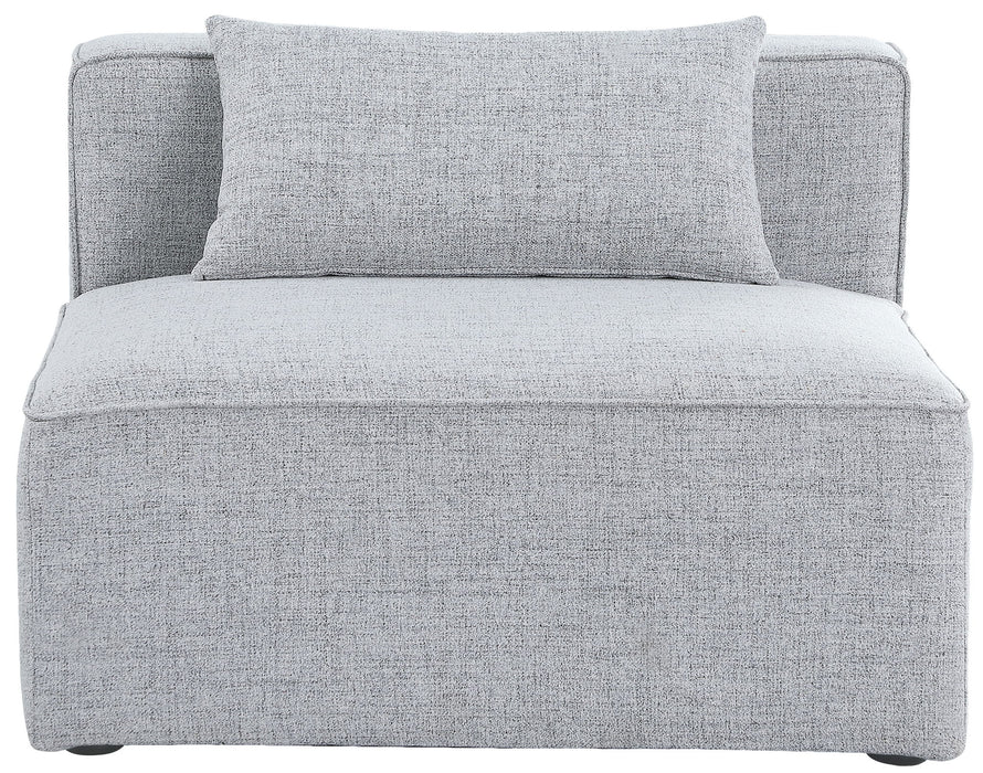 Cube - Linen Armless Chair - Stylish Home Furniture