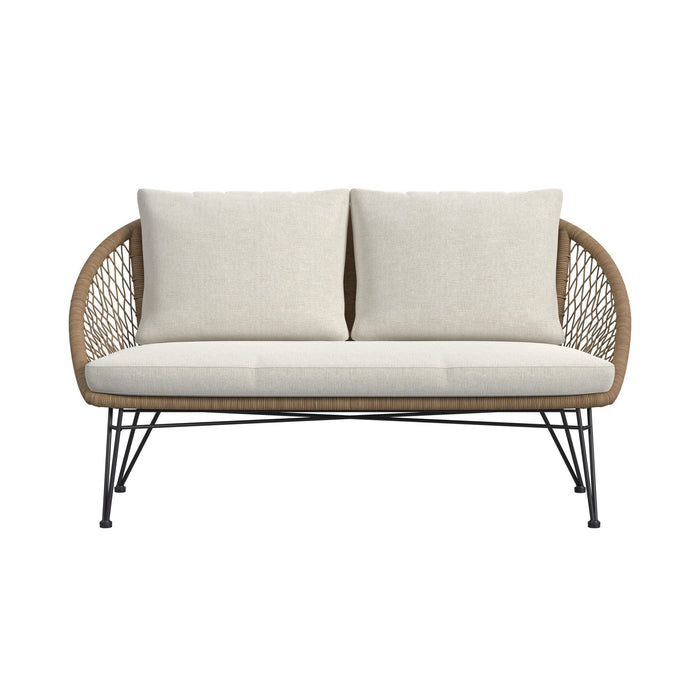 Grace - 4 Piece Outdoor Seating Set - Beige / Natural - Stylish Home Furniture