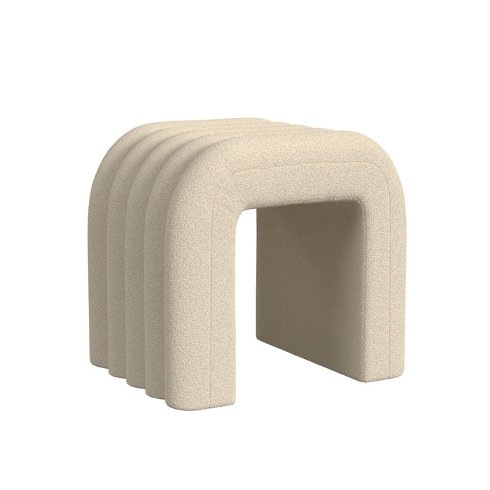 Seqouia - Bench With 2 Stools - Cream - Stylish Home Furniture