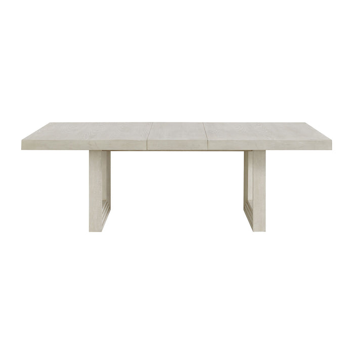 Avalanche - Rectangular Dining Table With 18" Leaf - Antique White - Stylish Home Furniture