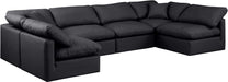 Indulge - Faux Leather 6 Piece Modular U-Shaped Sectional - Stylish Home Furniture