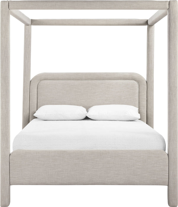 Salina - Linen Textured Fabric Upholstered Bed