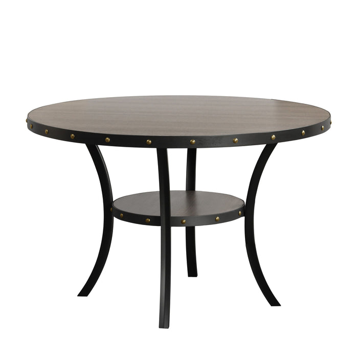 Crispin - Round Dining Table - Gray