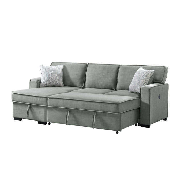 Caracas - Sectional Sleeper Chofa With Pull Bed, Drop Table & USB - Stylish Home Furniture