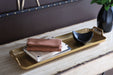 Posy - Tray - Gold Finish - Stylish Home Furniture
