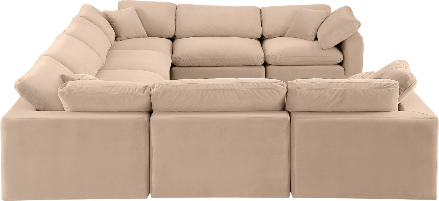 Comfy - 8 Piece Velvet Modular Sectional