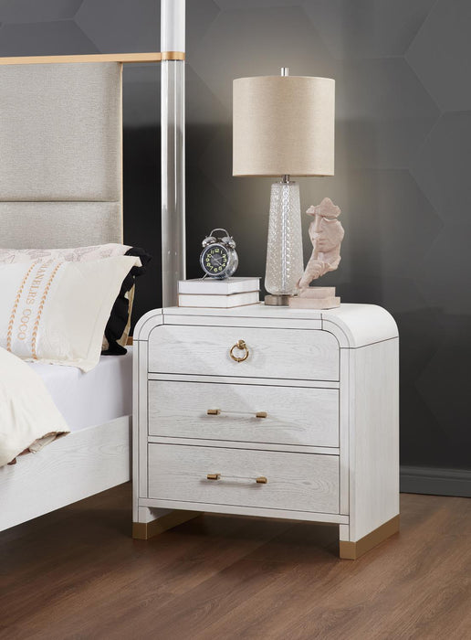 B093 - Nightstand - White - Stylish Home Furniture