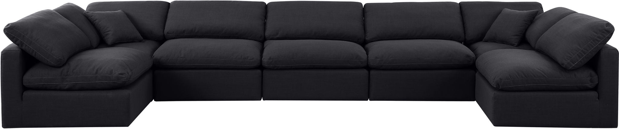 Indulge - Linen 7 Piece Modular U-Shaped Sectional - Stylish Home Furniture